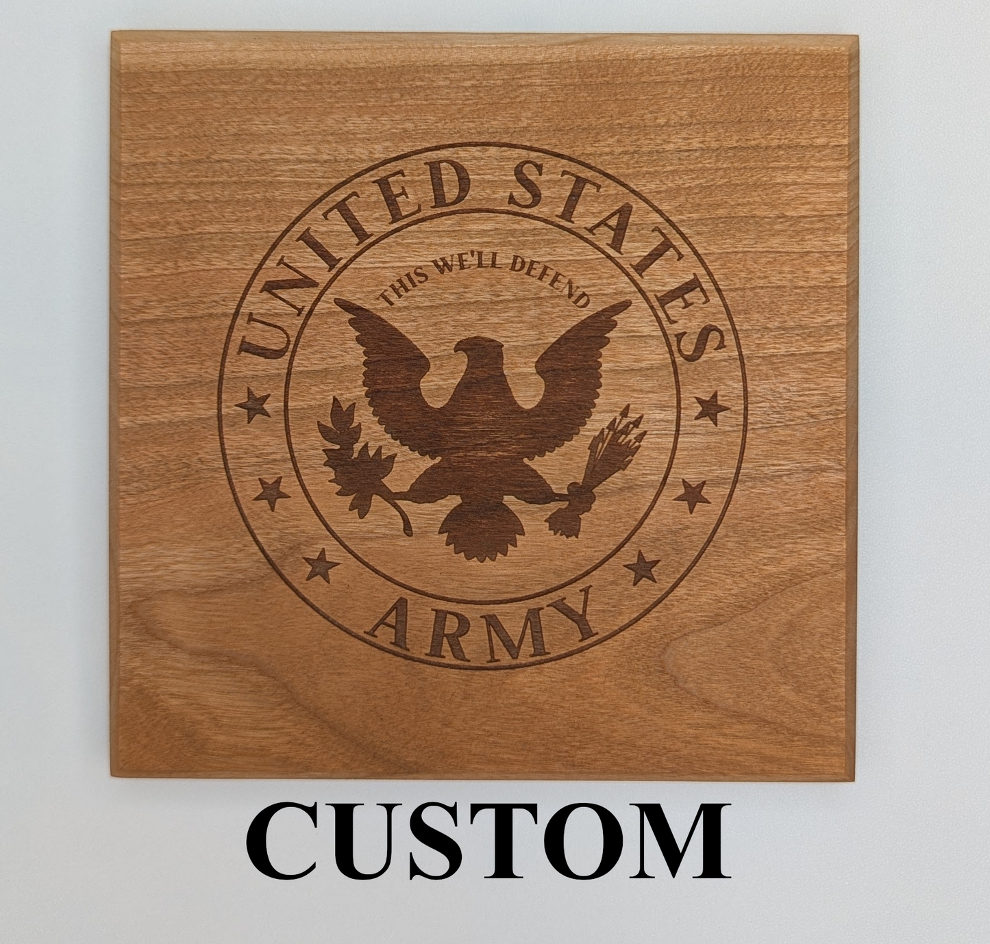 US Army Service Member 21 Gun Solute Memorial - Standing Plaque